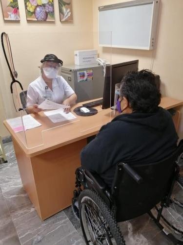 Consulta de rehabilitación pulmonar, Hospital Central Militar. Dra. Soraya Elisa Ortega Torres, Oaxaca.